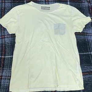 Zara Fluor Power Men's Neon Yellow Pocket Tee